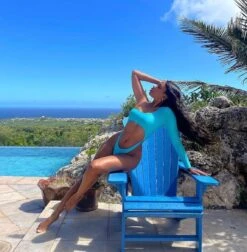 Aqua One Sleeve Cut Out O-Ring High Cut Swimsuit -rehab shop aqua one sleeve cut out o ring high cut swimsuit hot miami styles 574258