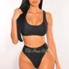 Black Padded Tank High Rise Bikini 2 Black Padded Tank High Rise Bikini -rehab shop black padded tank high rise bikini hot miami styles 742794