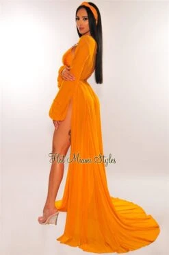 Dijon Sheer Mesh Belted Cover Up -rehab shop dijon sheer mesh belted cover up hot miami styles 624700