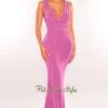 Lavender Shimmery V Neck Cut Out CrissCross Back Maxi Dress -rehab shop lavender shimmery v neck cut out crisscross back maxi dress hot miami styles 811504