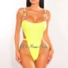Lime Yellow Multi Color Chain Ultra High Cut Swimsuit -rehab shop lime yellow multi color chain ultra high cut swimsuit hot miami styles 735992