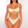 Mint Ribbed Padded Spaghetti Straps Underwire Bikini 1 Mint Ribbed Padded Spaghetti Straps Underwire Bikini -rehab shop mint ribbed padded spaghetti straps underwire bikini hot miami styles 263526