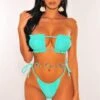 Mint Ruched Bust Frill Padded Bandeau Bikini 2 Mint Ruched Bust Frill Padded Bandeau Bikini -rehab shop mint ruched bust frill padded bandeau bikini hot miami styles 306597
