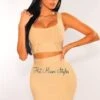 Nude Bandage Tank Faux Bustier Skirt Two Piece Set 1 Nude Bandage Tank Faux Bustier Skirt Two Piece Set -rehab shop nude bandage tank faux bustier skirt two piece set hot miami styles 376796
