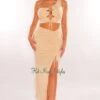 Nude Shimmery One Shoulder Lace Up Slit Skirt Two Piece Set 2 Nude Shimmery One Shoulder Lace Up Slit Skirt Two Piece Set -rehab shop nude shimmery one shoulder lace up slit skirt two piece set hot miami styles 973328