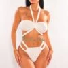 Off White Twist Rope Tie Up Wrap Around Bikini -rehab shop off white twist rope tie up wrap around bikini hot miami styles 688068