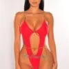 Red Gold Chain Cut Out Ultra High Cut Swimsuit 2 Red Gold Chain Cut Out Ultra High Cut Swimsuit -rehab shop red gold chain cut out ultra high cut swimsuit hot miami styles 282339