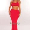 Red Halter Cut Out Mermaid Maxi Dress -rehab shop red halter cut out mermaid maxi dress hot miami styles 256895
