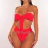 Red Padded Bandeau Tie Up High Rise Bikini 2 Red Padded Bandeau Tie Up High Rise Bikini -rehab shop red padded bandeau tie up high rise bikini hot miami styles 402332