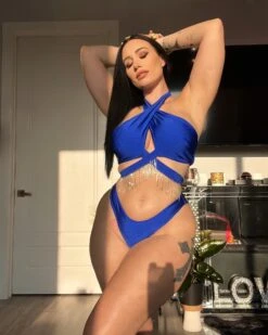 Royal Blue CrissCross Fringe Rhinestone Wrap Around Scrunch Butt Bikini 7 Royal Blue CrissCross Fringe Rhinestone Wrap Around Scrunch Butt Bikini -rehab shop royal blue crisscross fringe rhinestone wrap around scrunch butt bikini hot miami styles 991324