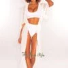 White Mesh Sheer Maxi Tie Up Cover Up -rehab shop white mesh sheer maxi tie up cover up hot miami styles 605412