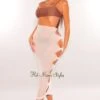 White Sheer Mesh Knotted Skirt Cover Up -rehab shop white sheer mesh knotted skirt cover up hot miami styles 640491