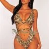 Zebra Cut Out Wrap Swimsuit -rehab shop zebra cut out wrap swimsuit hot miami styles 375710